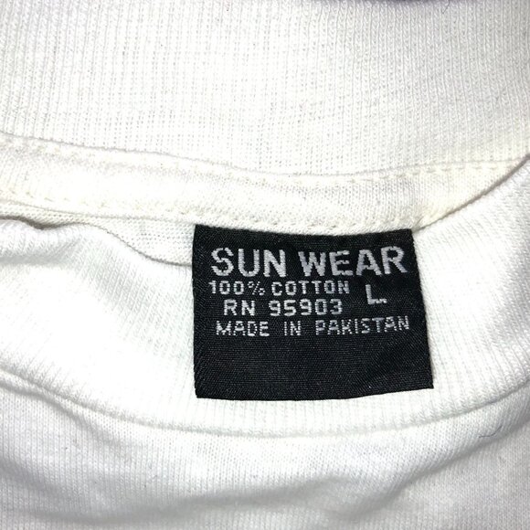 Vintage Sun Wear T-Shirt Large Elmo Graphic Tee 100% Cotton Short Sleeve Casual - Picture 6 of 10